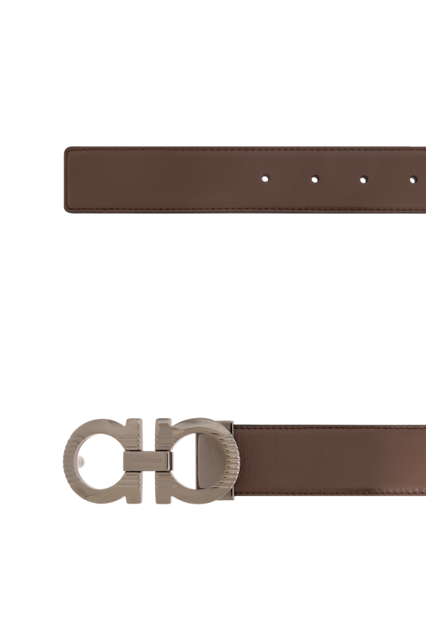 Ferragamo brown leather outlet belt